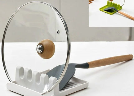 Kitchen Spoon Holders Fork Spatula Rack Shelf Organizer Plastic Chopsticks Holder Non-slip Spoons Pad