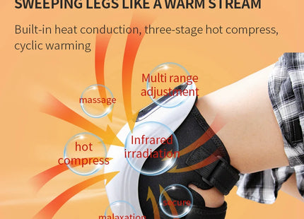 Smart Knee Massager Air Pressure Vibration Heating Infrared Knee Pain Relief Massager Elbow Shoulder Massage