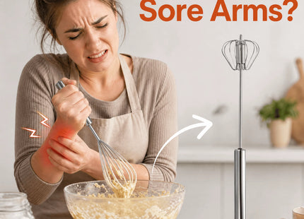 Stainless Steel Semi-automatic Whisk 32cm Hand Push Rotary Egg Beater Mixer 1Pc Kitchen Tool for Egg Cream Milk Frothing