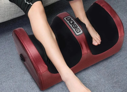 Electric Foot Massager Shiatsu Kneading Deep Tissue Relax Heated Roller Calf Pain Relief Fatigue Muscles Vibrator Machine Health