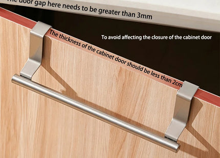Stainless Steel Towel Rack Bathroom Punch-free Wall-mounted Rag Bar Rod Bath Towel Shelf Above Cabinet Storage Organizer