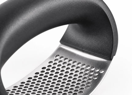 Stainless Steel Garlic Press, Curved Rocking Garlic Mincer Kitchen Gadget