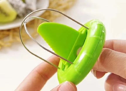 Fast Fruit Kiwi Cutter Peeler Slicer Kitchen Gadgets Stainless Steel Kiwi Peeling Tools Kitchen Creative Fruit Peeler