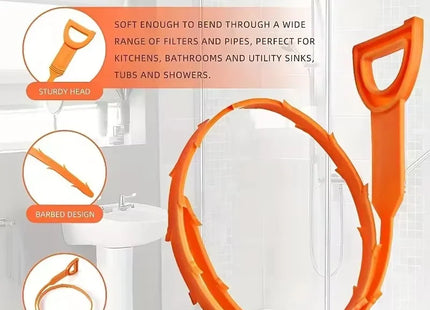 Hair Clog Remover Bathroom Drainage Blockage Remover Sink Snake Hair & Garbage Sewer Dredging Tool Hair Blockages Instant Unclog