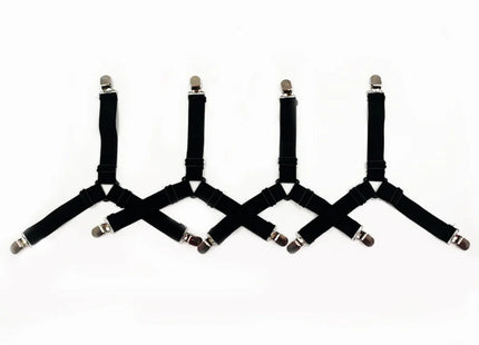 4pcs Adjustable Triangle Elastic Suspenders Gripper Belt Bed Sheet Fasteners Mattress Covers Sofa Cushion Strap Clip Home Gadget