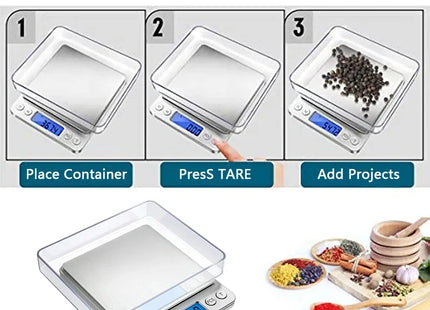 Portable 3000g/0.1g Lcd Digital Kitchen Scale Weighing In Grams And Ounces Used For Kitchen Weighing Jewelry Scale Food Scale
