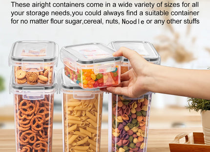 24/48pcs, Sealed Food Storage Containers with Lids - Lunch Boxes Ideal for Organizing and Storing Grains, Rice, Pasta, Tea, Nuts