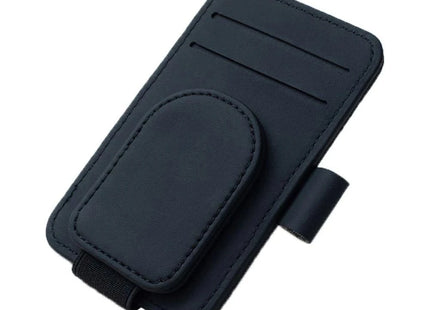 Car Sunglasses Holder Sun Visor Glasses Clip Multifunction Leather Eyeglasses Hanger Portable Ticket Card Clip Car Accessories