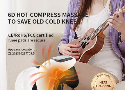 Smart Knee Massager Air Pressure Vibration Heating Infrared Knee Pain Relief Massager Elbow Shoulder Massage