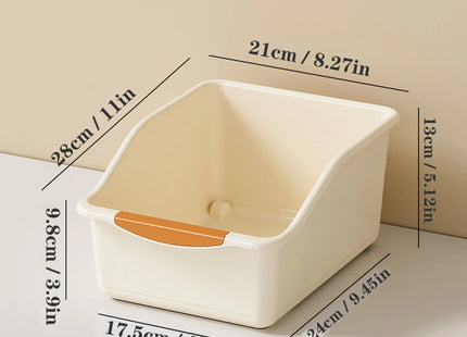 Plastic Under Sink Organizer with Wheels, Bottle Organization Bins Kitchen Cabinet Organizers Plastic Organizer Basket for Under