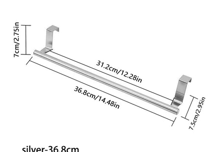 Stainless Steel Towel Rack Bathroom Punch-free Wall-mounted Rag Bar Rod Bath Towel Shelf Above Cabinet Storage Organizer