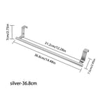 Stainless Steel Towel Rack Bathroom Punch-free Wall-mounted Rag Bar Rod Bath Towel Shelf Above Cabinet Storage Organizer