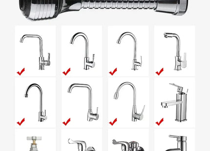 Kitchen Gadgets 2 Modes 360 Rotatable Bubbler High Pressure Faucet Extender Water Saving Bathroom Kitchen Accessories Supplies