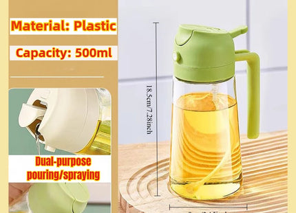 200/300/500ml Oil Spray Bottle BBQ Cooking Olive Oil Sprayer Plastic Baking Oil Spray Empty Bottle Vinegar Bottle Or  Oil brush
