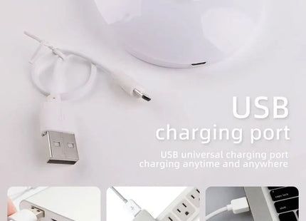 LED Desktop Desk Lamp USB Rechargeable Lighting Eye Protection Room Night Light Bedroom Bedside Student Reading Lamp