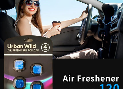 4 Pack Car Air Freshener Car Air Vent Freshener, Car Aroma Relax Long-lasting Fragrance Powerful Odor Eliminator