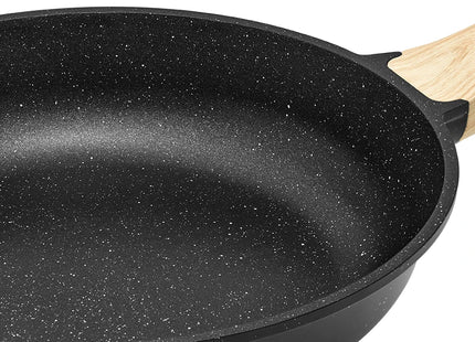 Induction Hob Pans Set 10pcs, Pots and Pans Set Non Stick, Kitchen Cookware Sets with Lids，Granite，PFAS-Free