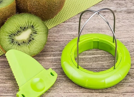 Fast Fruit Kiwi Cutter Peeler Slicer Kitchen Gadgets Stainless Steel Kiwi Peeling Tools Kitchen Creative Fruit Peeler