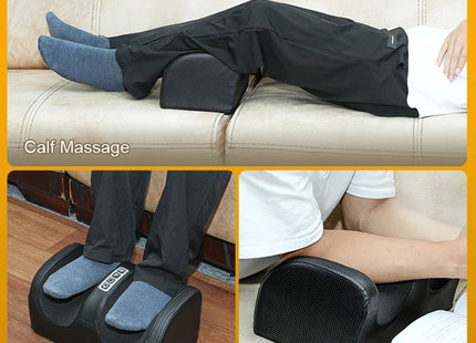 Electric Foot Massager Shiatsu Kneading Deep Tissue Relax Heated Roller Calf Pain Relief Fatigue Muscles Vibrator Machine Health