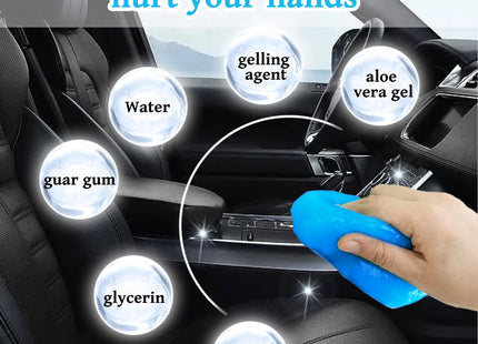Super Car Cleaning Gel Multiuse Reusable Dirt Cleaner Gel Keyboard Laptop Auto Interior Dust Dirt Remover Gel Cleaning Tools 70g