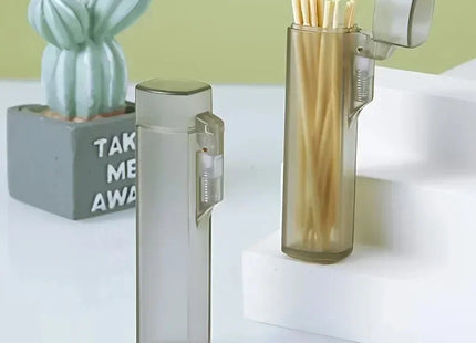 Kitchen, and Restaurant Supplies, Plastic Portable Toothpick Case - Clear Toothpick Holder for Outdoor Travel