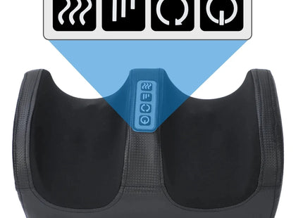 Electric Foot Massager Shiatsu Kneading Deep Tissue Relax Heated Roller Calf Pain Relief Fatigue Muscles Vibrator Machine Health