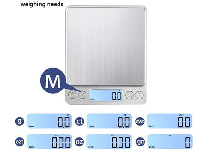 Portable 3000g/0.1g Lcd Digital Kitchen Scale Weighing In Grams And Ounces Used For Kitchen Weighing Jewelry Scale Food Scale