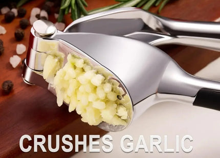 Hand Press Garlic Crusher Easy To Squeeze and Clean Soft and Easy To Squeeze Handle Zinc Alloy Garlic Chopper and Crusher