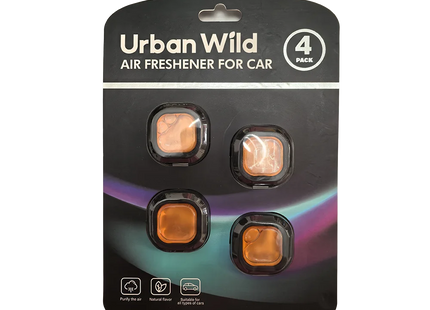 4 Pack Car Air Freshener Car Air Vent Freshener, Car Aroma Relax Long-lasting Fragrance Powerful Odor Eliminator