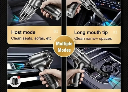 Car Vacuum Cleaner Strong Suction Cleaning Mini Machine Wireless Portable Handhled Blower Machine Air Duster for Home Appliances