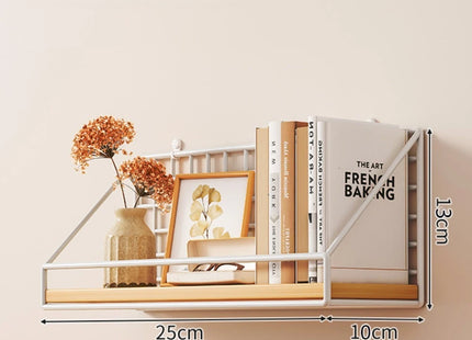 1PC Wooden Iron Wall Shelf Wall Mounted Storage Rack for Kitchen Bedroom Home Decor Bathroom Organizer Bathroom Accessories