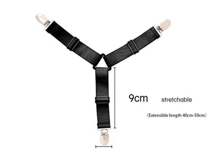 4pcs Adjustable Triangle Elastic Suspenders Gripper Belt Bed Sheet Fasteners Mattress Covers Sofa Cushion Strap Clip Home Gadget