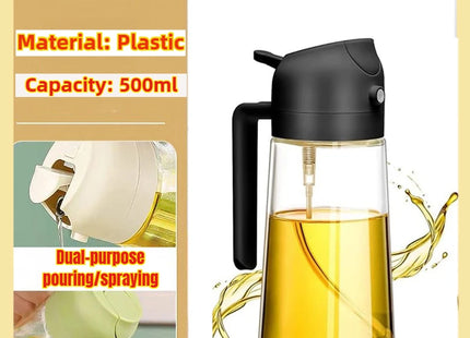 200/300/500ml Oil Spray Bottle BBQ Cooking Olive Oil Sprayer Plastic Baking Oil Spray Empty Bottle Vinegar Bottle Or  Oil brush