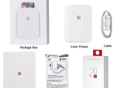HPRT MT53 Color Photo Printer Portable Mini Printer Bluetooth Mobile Handheld HD Pocket Printing Machine 2x3 Inch Maker Gift NEW