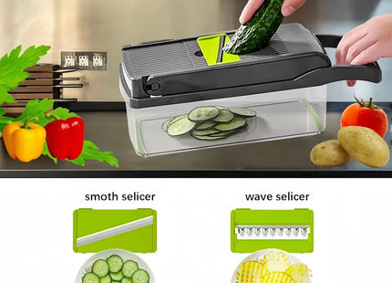 14Set Of Multifunctional Grater, Potato Shredded Vegetables, Dicing, Handy Gadget Slicer, Kitchen For Home, Lazy Shredding