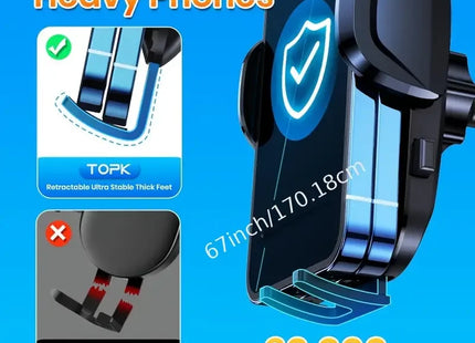 New Car Phone Holder Universal Car Foldable Rotatable GPS Phone Stand Air Vent Mounts Auto Interior Accessories Car Bracket