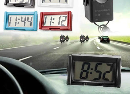 Car Electronic Clock Dashboard Time Electronic Digital Display Car Clock Self Adhesive Simple Digital Clock Car Accessories