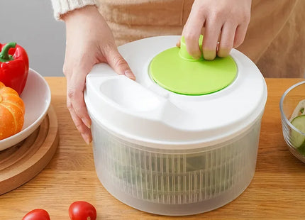 Multifunctional Household Manual Vegetable Dehydrator - Salad Spinner with Fruit, Lettuce Drain Basket  Home Gadget