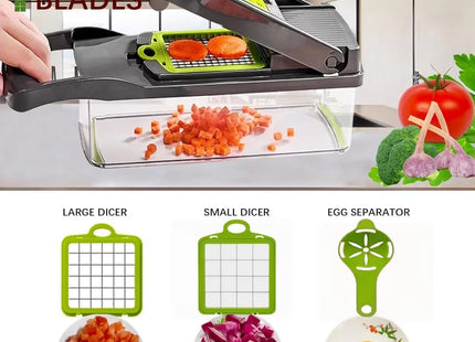 14Set Of Multifunctional Grater, Potato Shredded Vegetables, Dicing, Handy Gadget Slicer, Kitchen For Home, Lazy Shredding