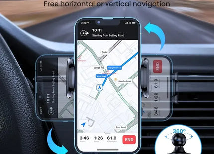 New Car Phone Holder Universal Car Foldable Rotatable GPS Phone Stand Air Vent Mounts Auto Interior Accessories Car Bracket