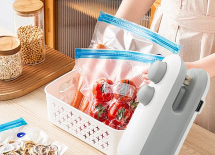 Mini Handheld Heat Bag Sealing Machine Plastic Food Package Sealer Clip-on Bag Sealer Portable Food Packaging Sealer