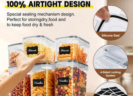 24/48pcs, Sealed Food Storage Containers with Lids - Lunch Boxes Ideal for Organizing and Storing Grains, Rice, Pasta, Tea, Nuts