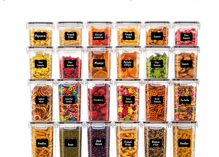 24/48pcs, Sealed Food Storage Containers with Lids - Lunch Boxes Ideal for Organizing and Storing Grains, Rice, Pasta, Tea, Nuts
