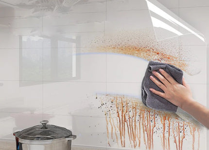 Transparent Wallpaper Kitchen Electrostatic Adsorption Protective Film Oil Proof Wall Sticker Decorative Film Wall Papers Home