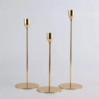 Antique Luxury Tall Gold Stainless Steel Handmade Eco-Friendly Candlestick Holder Stand Home Decor for Wedding Christmas Easter